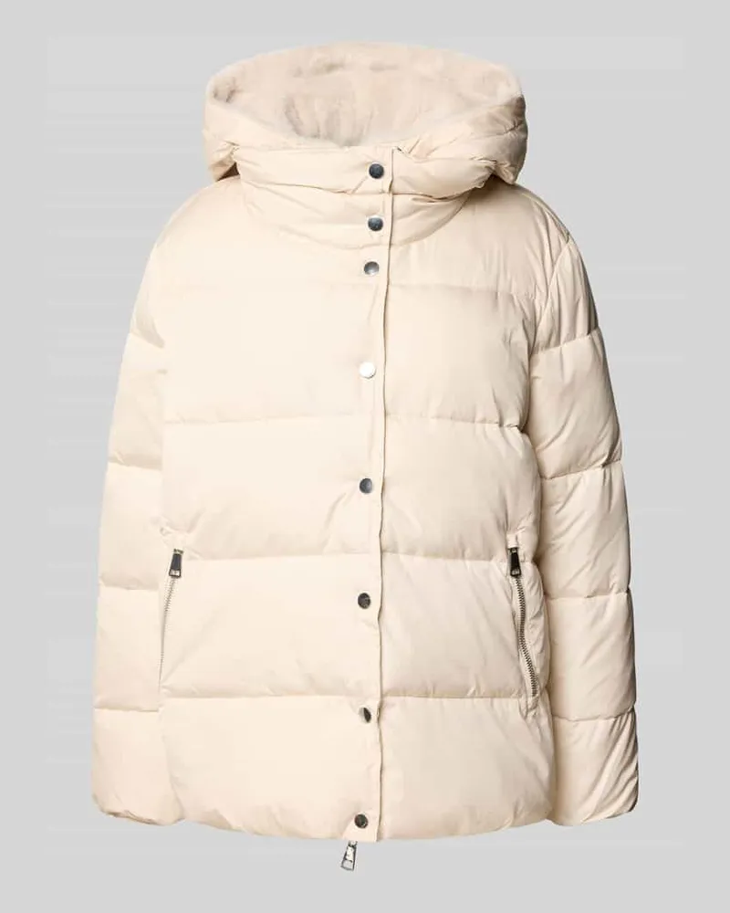 White Label Steppjacke mit Kapuze Camel