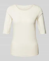 Marc Cain T-Shirt mit Rundhalsausschnitt Offwhite