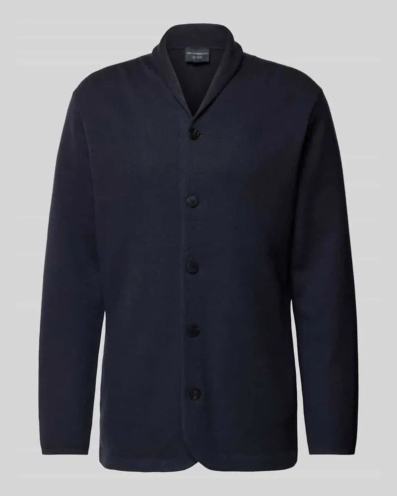 Emporio Armani Sakko mit Stehkragen Marine