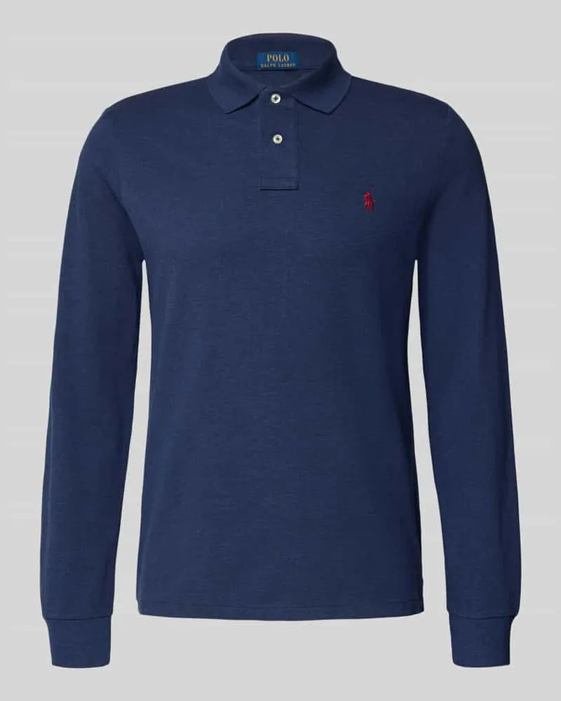 Ralph Lauren Poloshirt mit Label-Stitching Marine