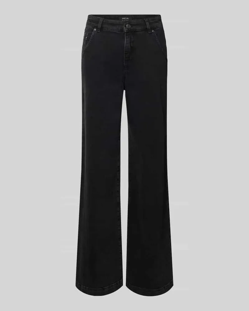 Marc Cain Jeans mit weitem Bein und Eingrifftaschen Black