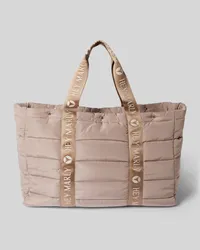 Hey Marly Handtasche mit Ziernähten Modell 'Travel Buddy Taupe