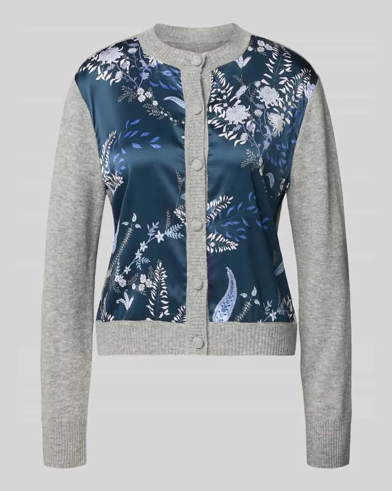 Herzen's Angelegenheit Strickjacke mit Kaschmir-Anteil Hellgrau