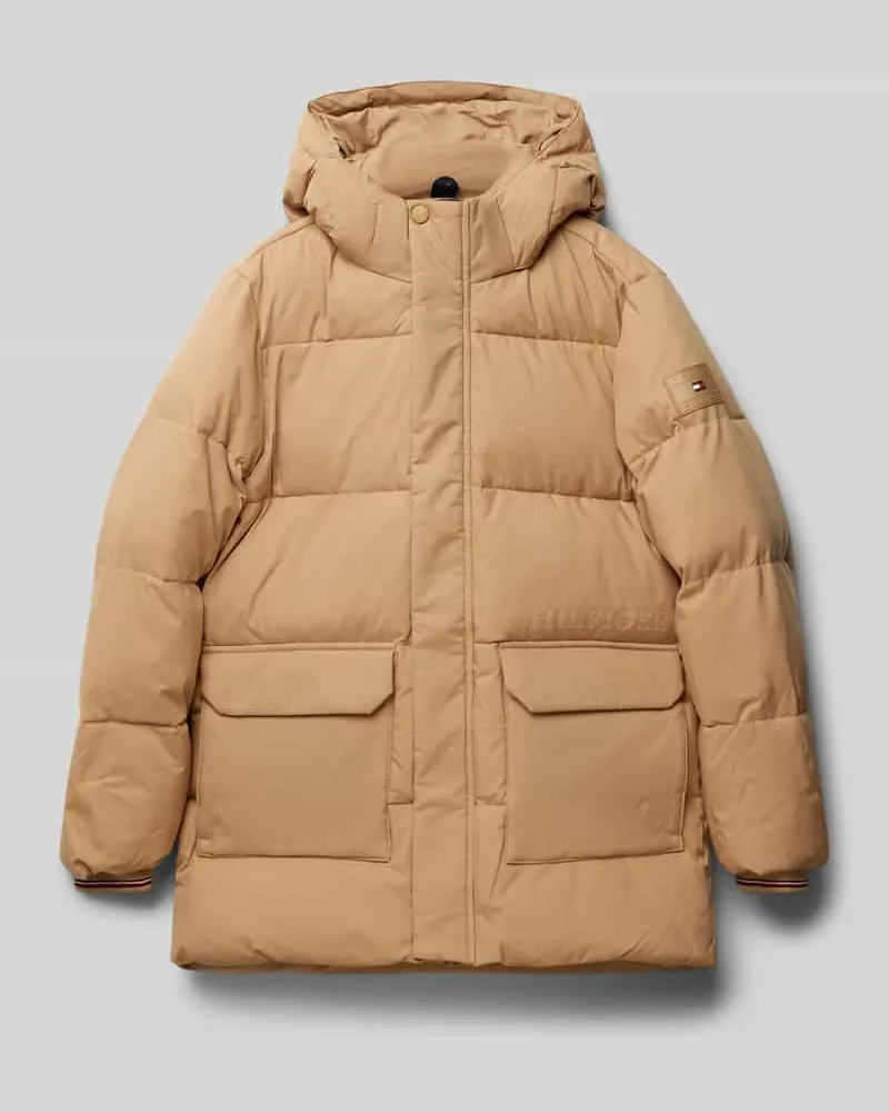 Tommy Hilfiger Steppjacke mit Kapuze Camel