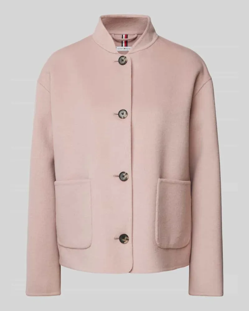 Tommy Hilfiger Jacke mit Knopfleiste Rosa