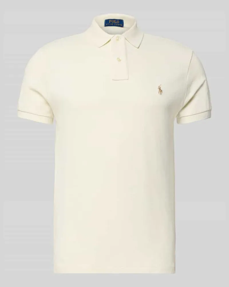 Ralph Lauren Poloshirt mit Label-Stitching Beige