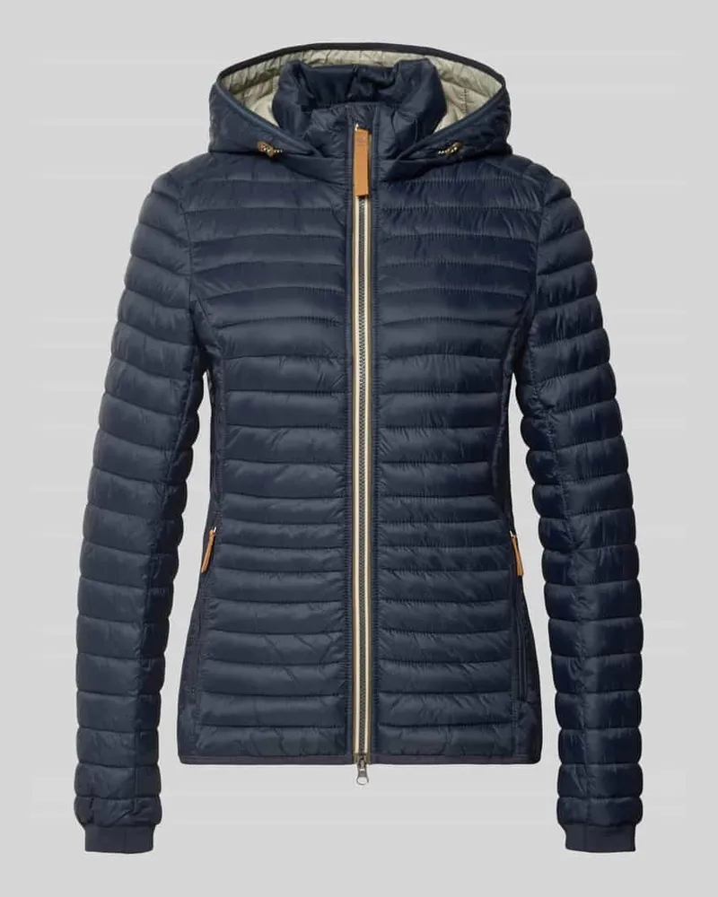 Camel Active Regular Fit Steppjacke mit Reißverschlusstaschen Dunkelblau