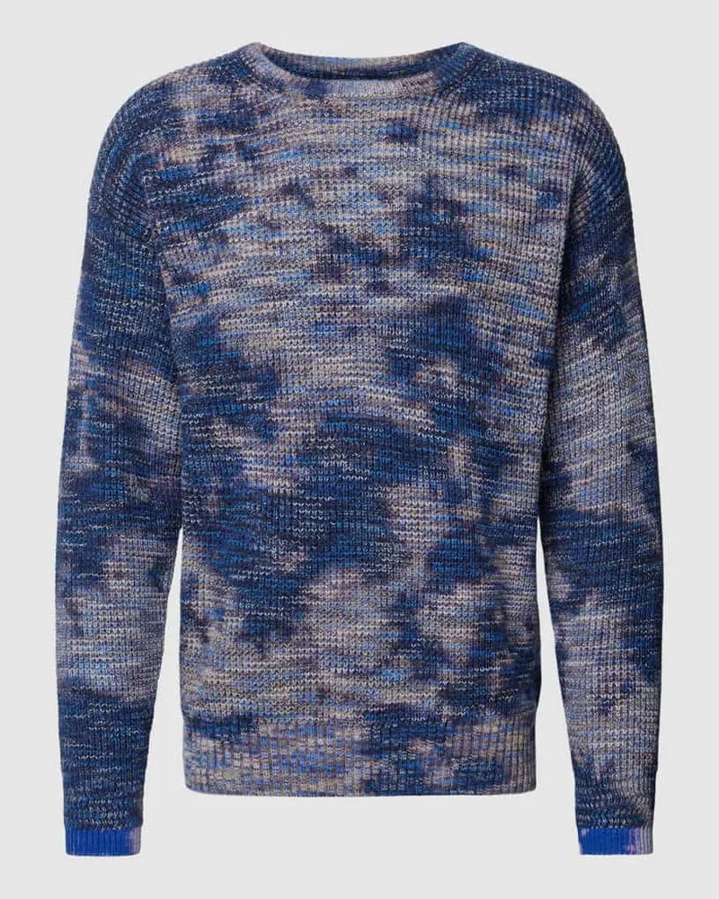 Scotch&Soda Strickpullover in Melange-Optik Dunkelblau