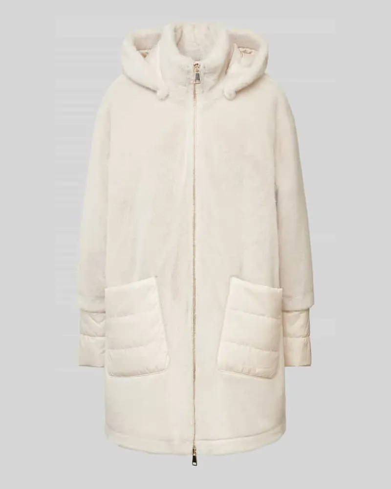 White Label Mantel mit aufgesetzten Taschen Sand