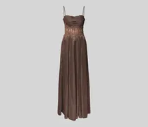 Abendkleid mit Ziersteinbesatz