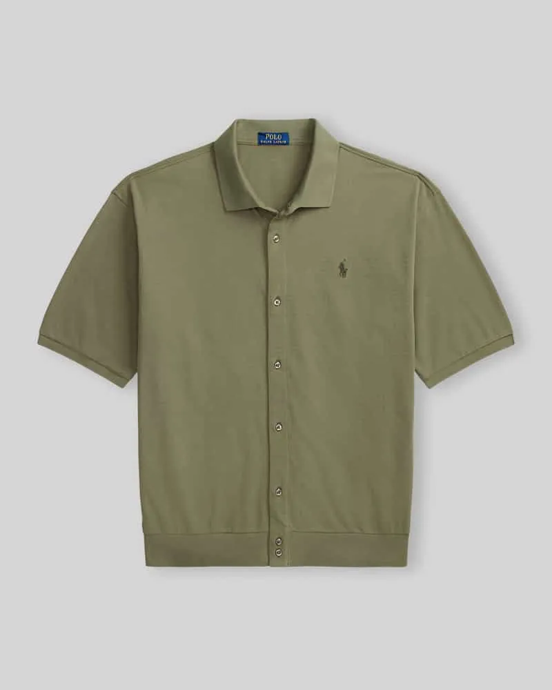 Ralph Lauren Regular Fit Freizeithemd aus reiner Baumwolle Oliv