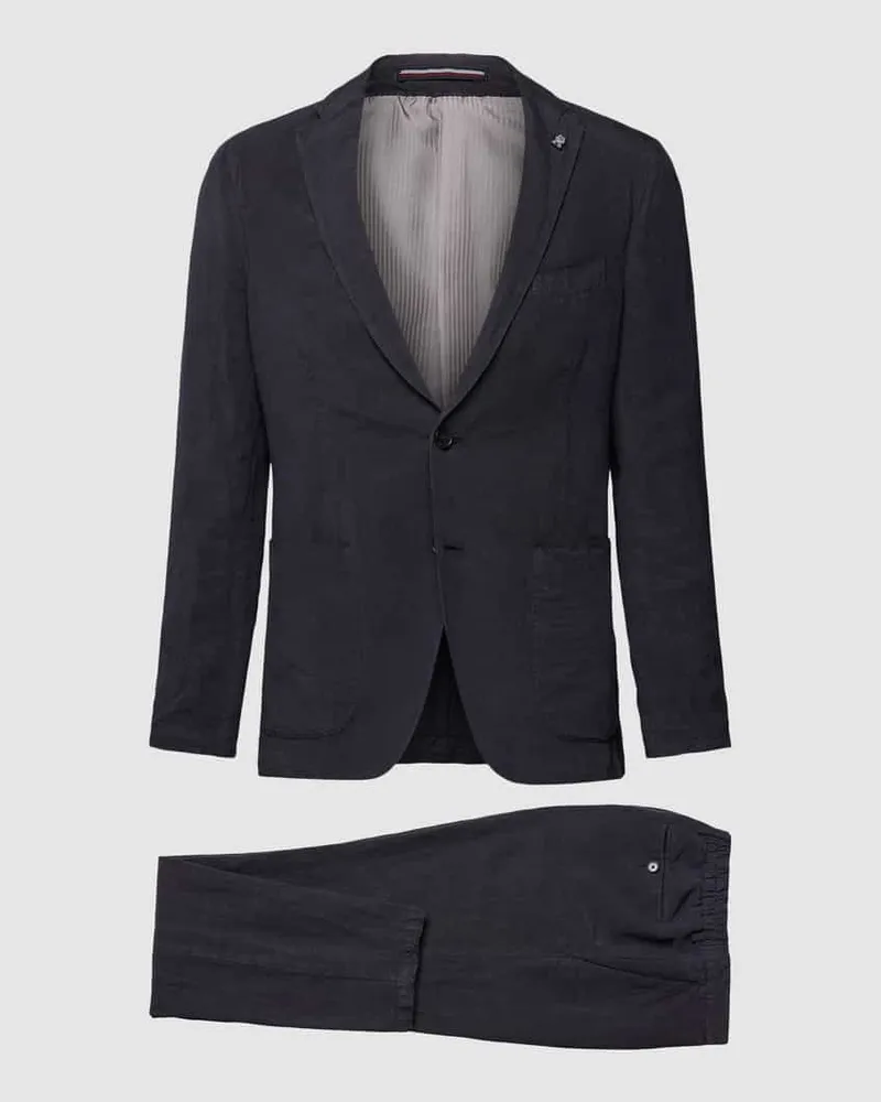 Tommy Hilfiger Anzug mit Reverskragen Marine