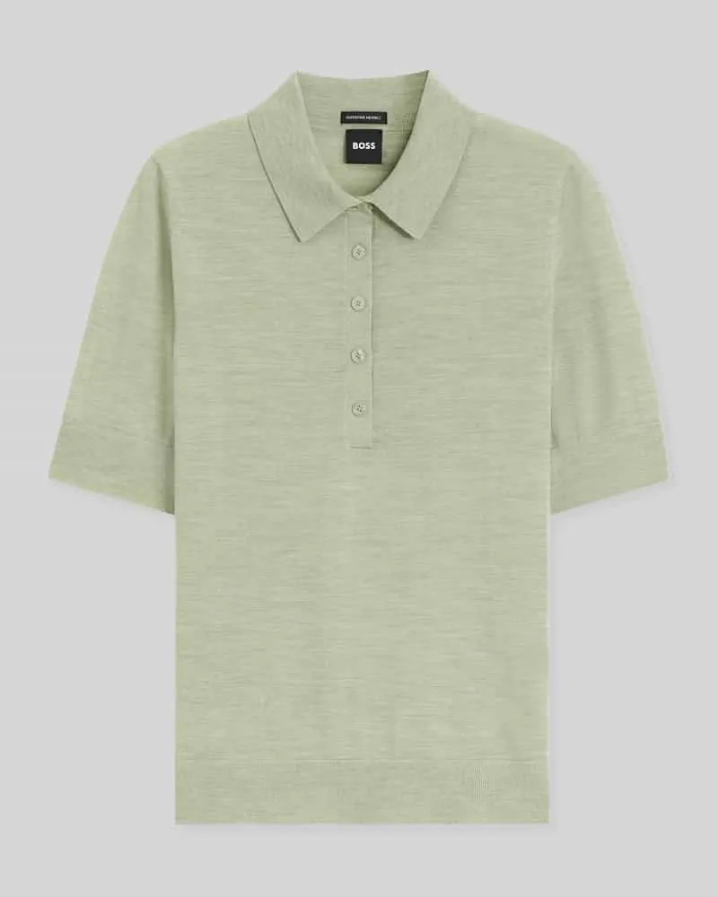 HUGO BOSS Regular Fit Poloshirt aus reiner Schurwolle Modell 'Fidenka Lind