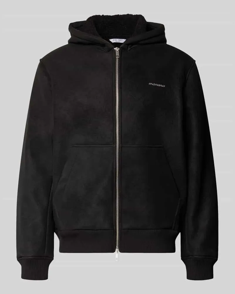 Antony Morato Jacke mit Kapuze und Zweiwege-Reißverschluss Black
