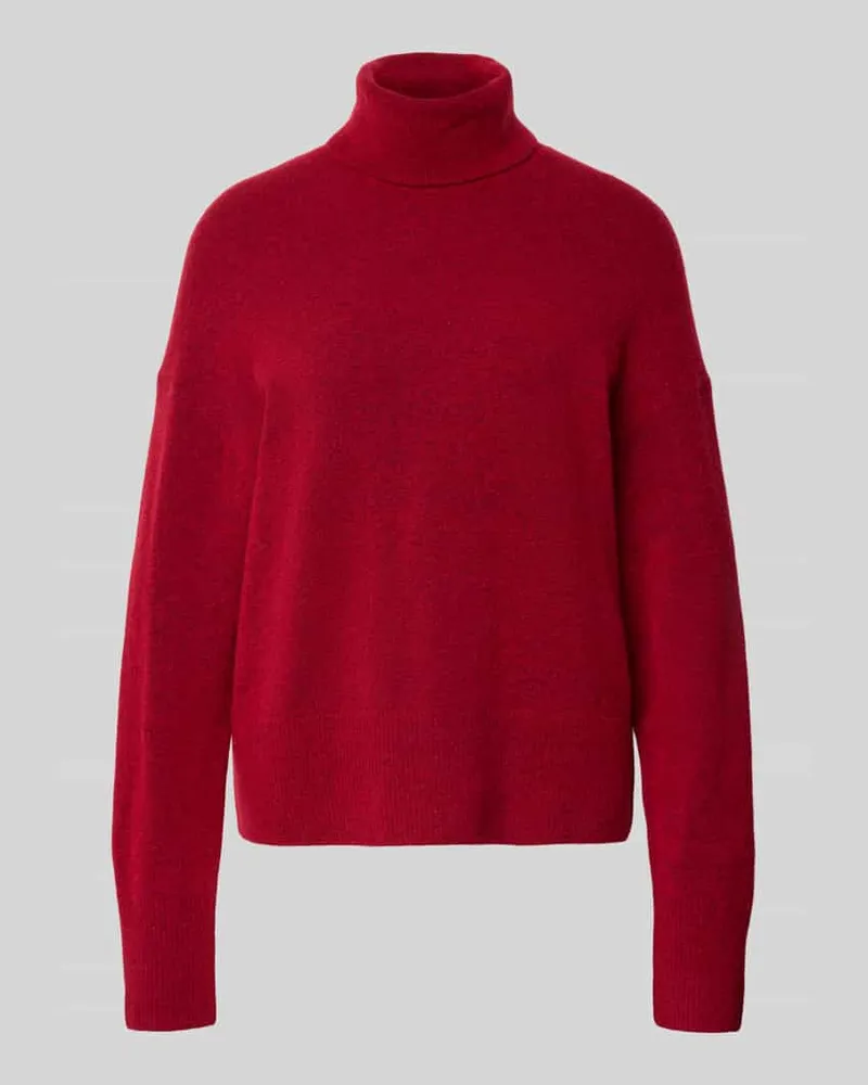 Marc O'Polo Regular Fit Rollkragenpullover aus Schurwoll-Mix Rot