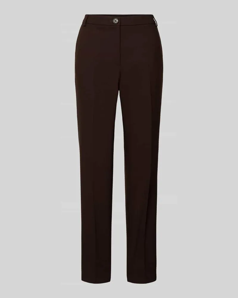 More & More Stoffhose mit franzsösischen Eingrifftaschen Schoko