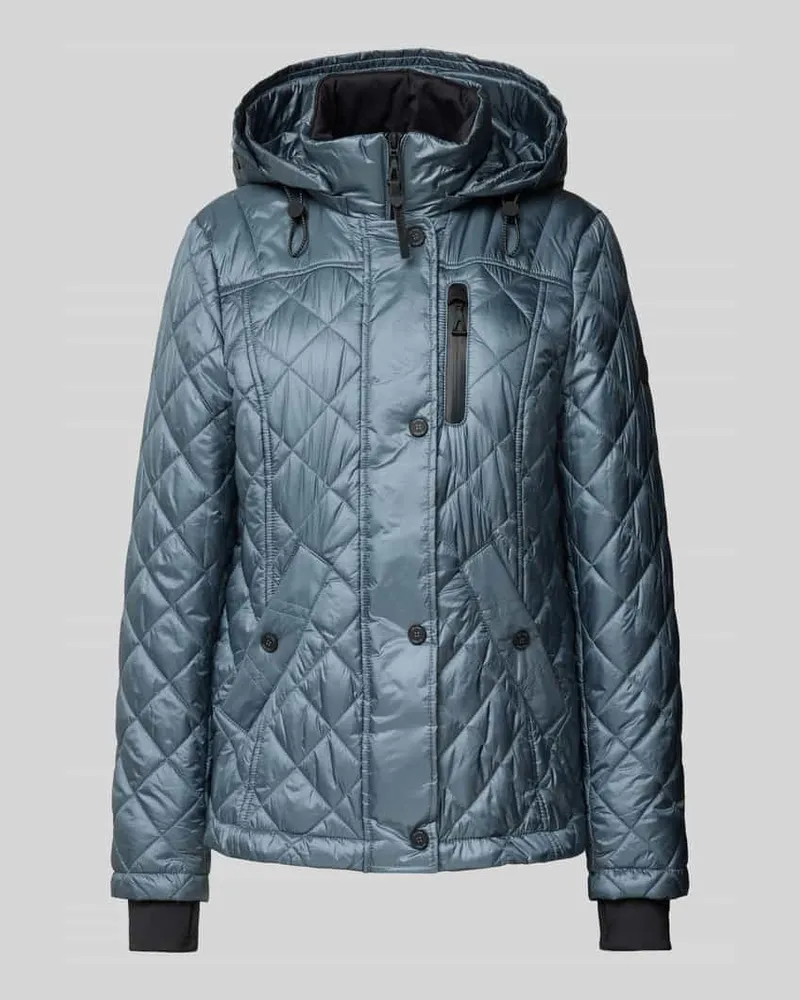 Gil Bret Steppjacke mit Reißverschlusstasche Blau