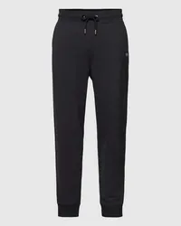 Gant Sweatpants mit Label-Stitching Modell 'SHIELD Black