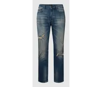 Slim Fit Jeans mit Label-Details Modell 'Delano