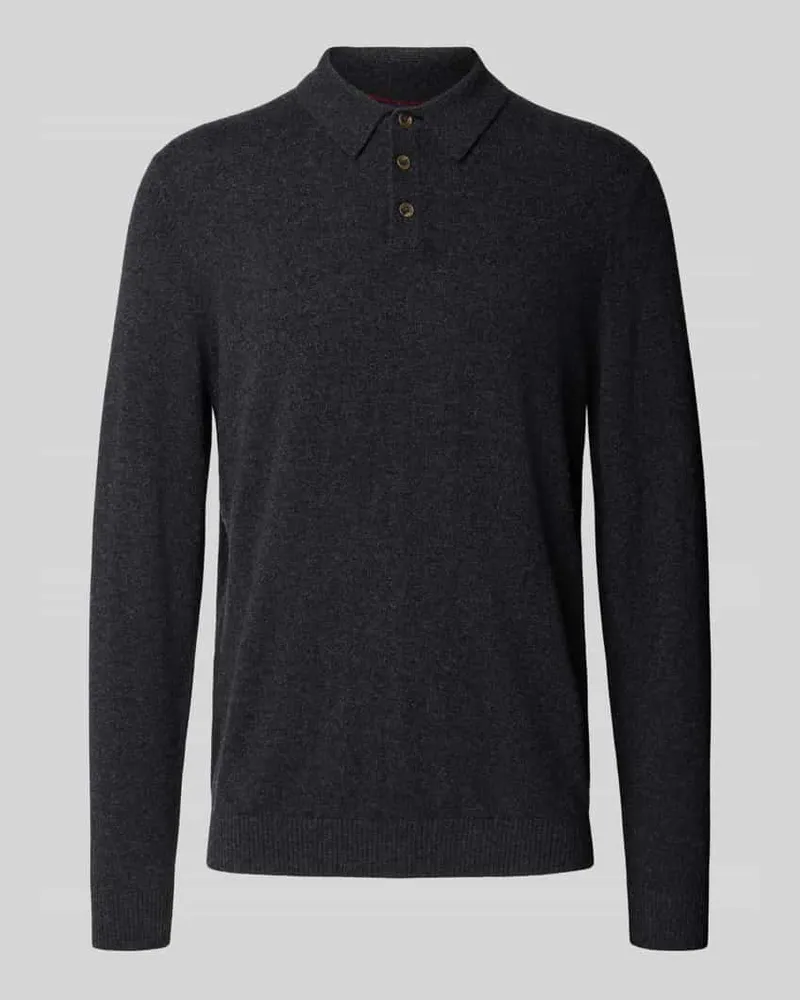 Christian Berg Strickpullover aus reinem Kaschmir Anthrazit