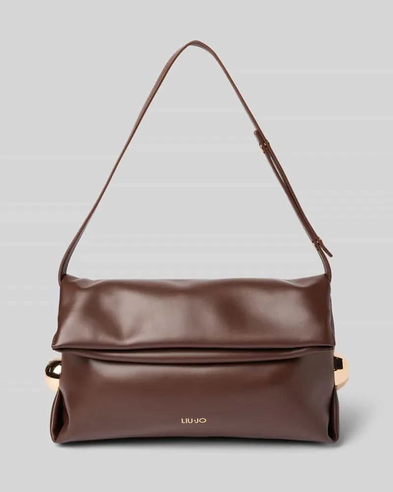 Liu Jo Pochette mit Label-Applikation Mittelbraun