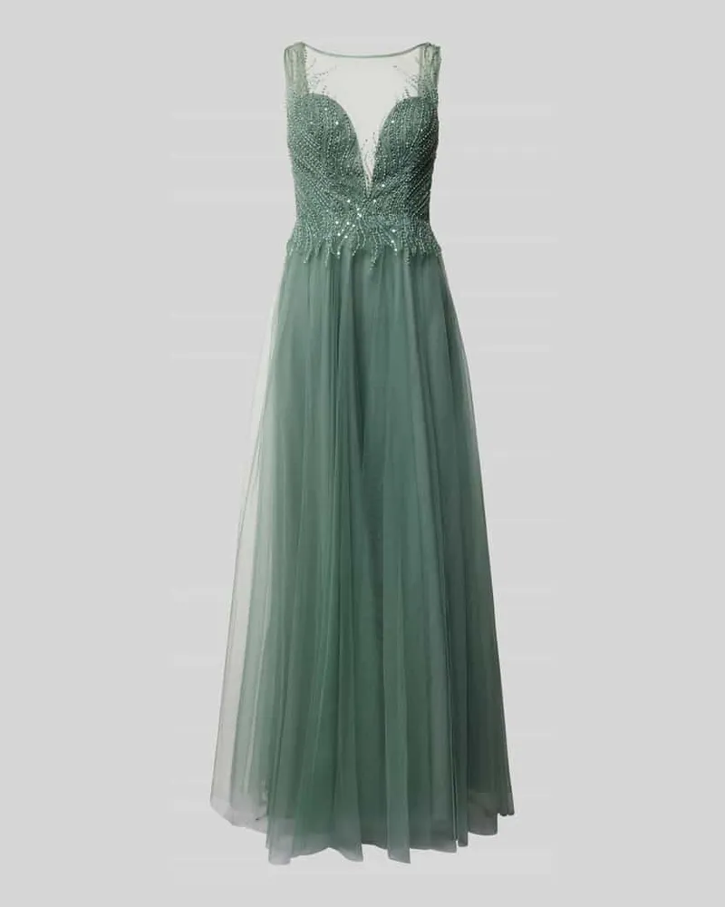 Laona Abendkleid mit Zierstein- und Paillettenbesatz Mint