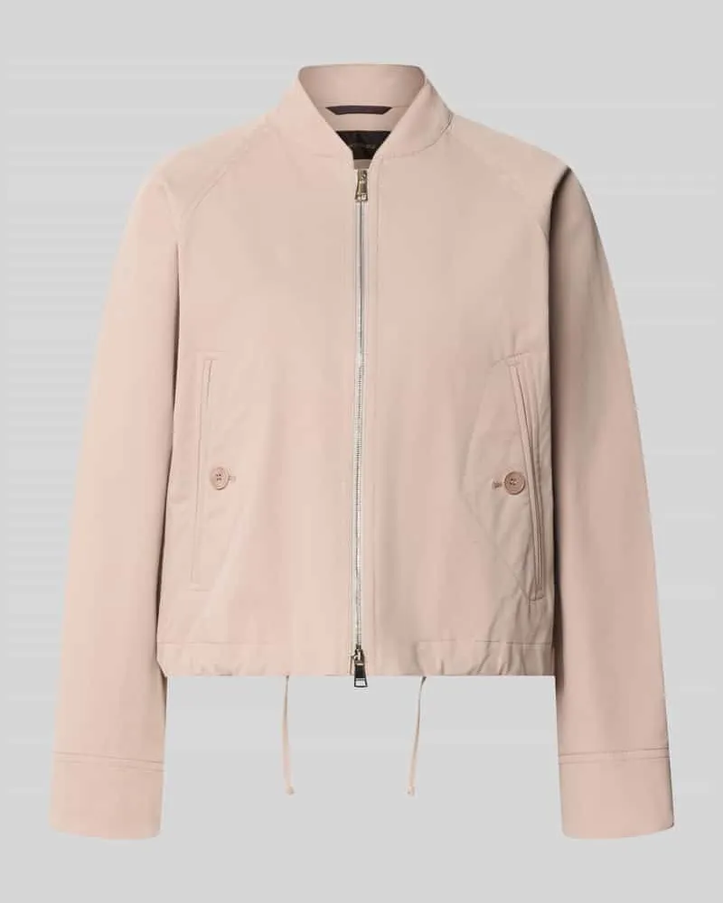 windsor. Regular Fit Jacke aus Baumwoll-Mix mit Stehkragen Mud