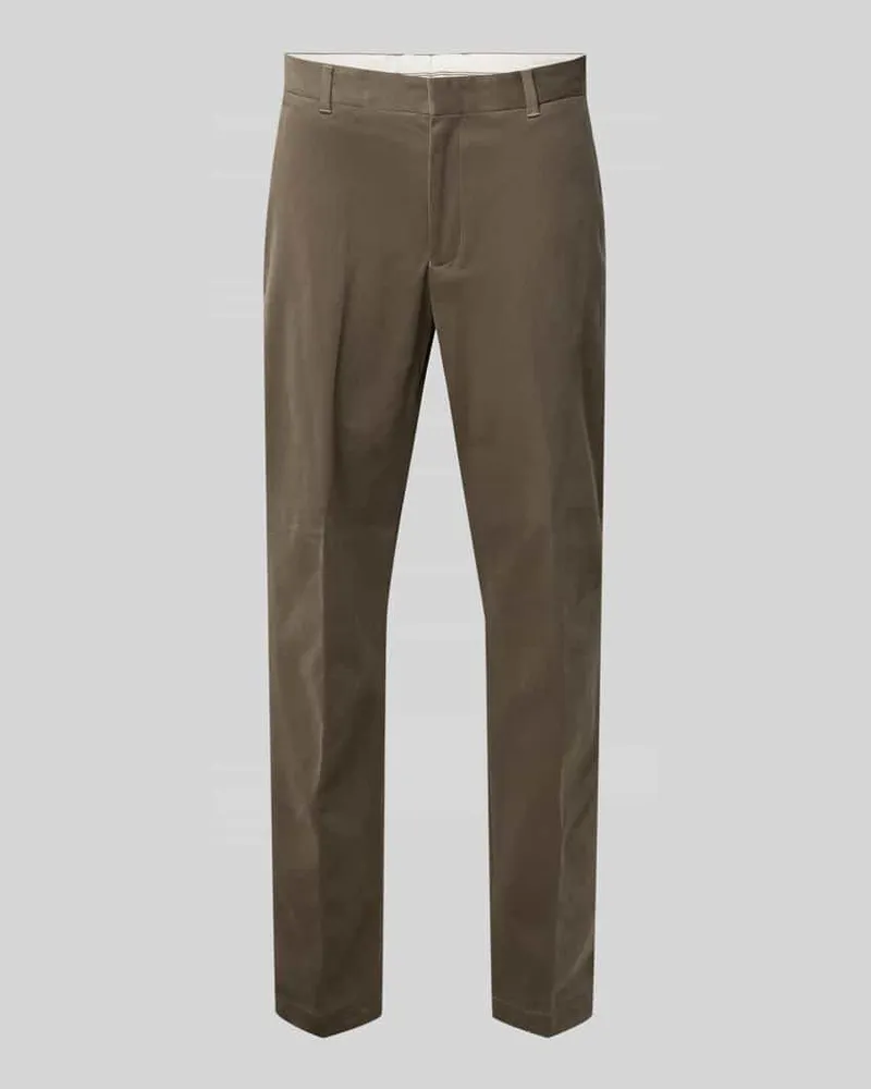 HUGO BOSS Tapered Hose aus Mini-Cord Modell 'PERIN Schlamm