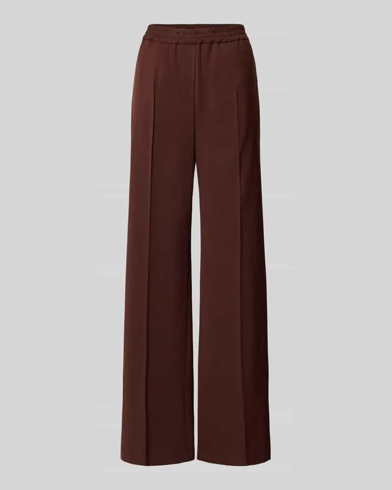 Max Mara Regular Fit Hose mit Schurwolle-Anteil Modell 'PETRA Bordeaux