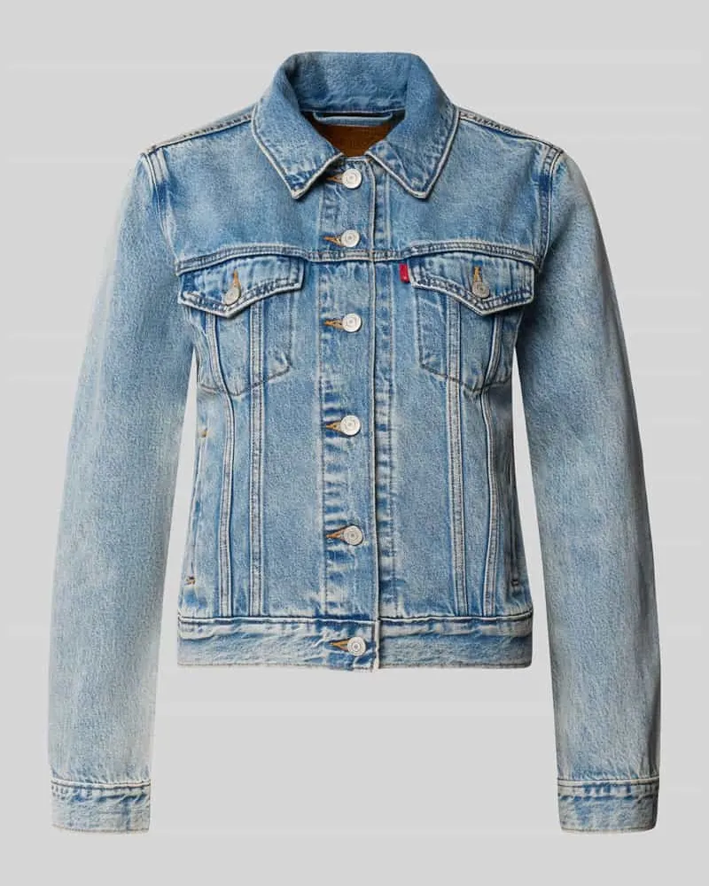 Levi's Regular Fit Jeansjacke aus Baumwoll-Lyocell-Mix Hellblau