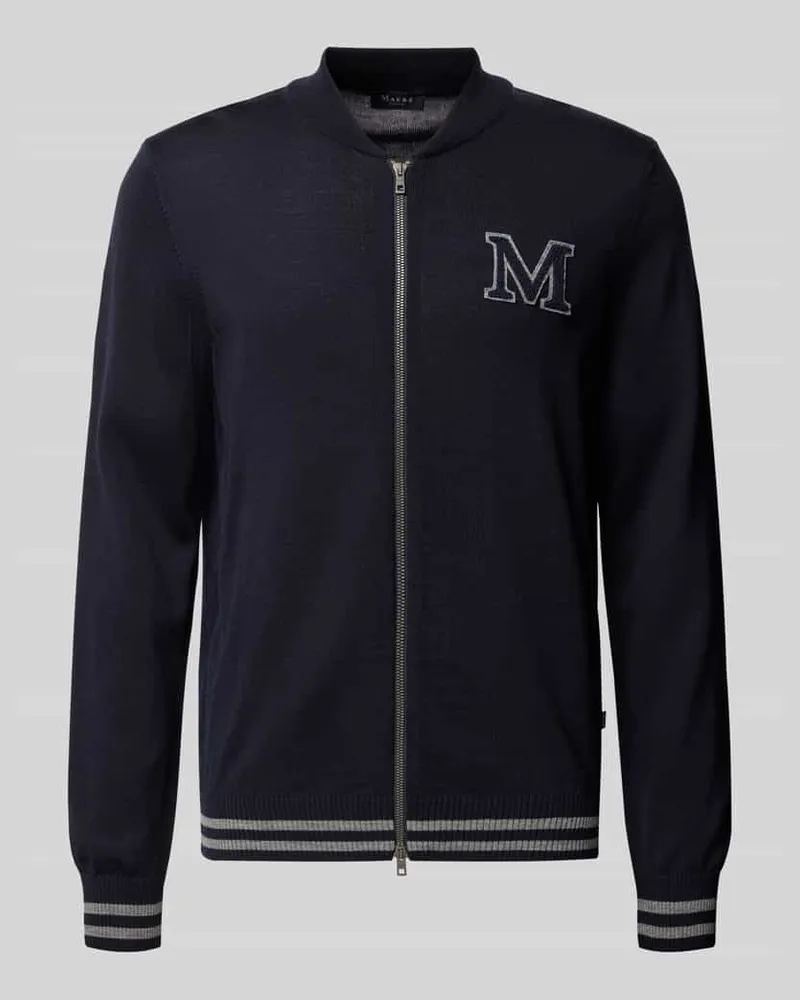 Maerz Strickjacke aus reiner Wolle Marine