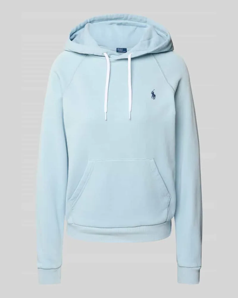 Ralph Lauren Hoodie mit Logo-Stitching Hellblau