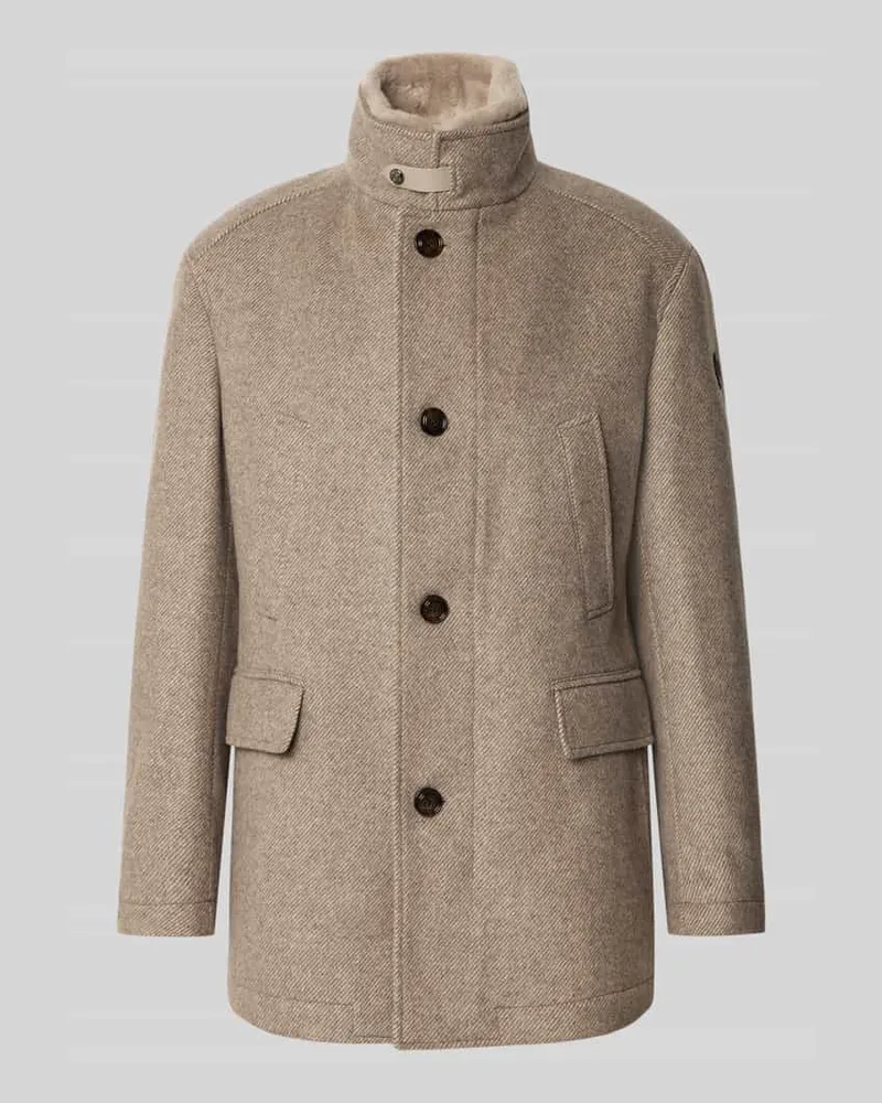 JOOP! Regular Fit Kurzmantel aus Woll-Mix Modell 'Gary Beige