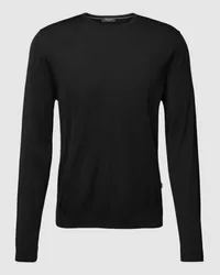 Maerz Pullover mit regulärem Schnitt und einfarbigem Design Black