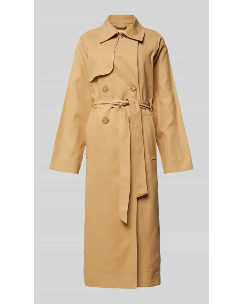 Lanius Trenchcoat mit Bindegürtel Beige