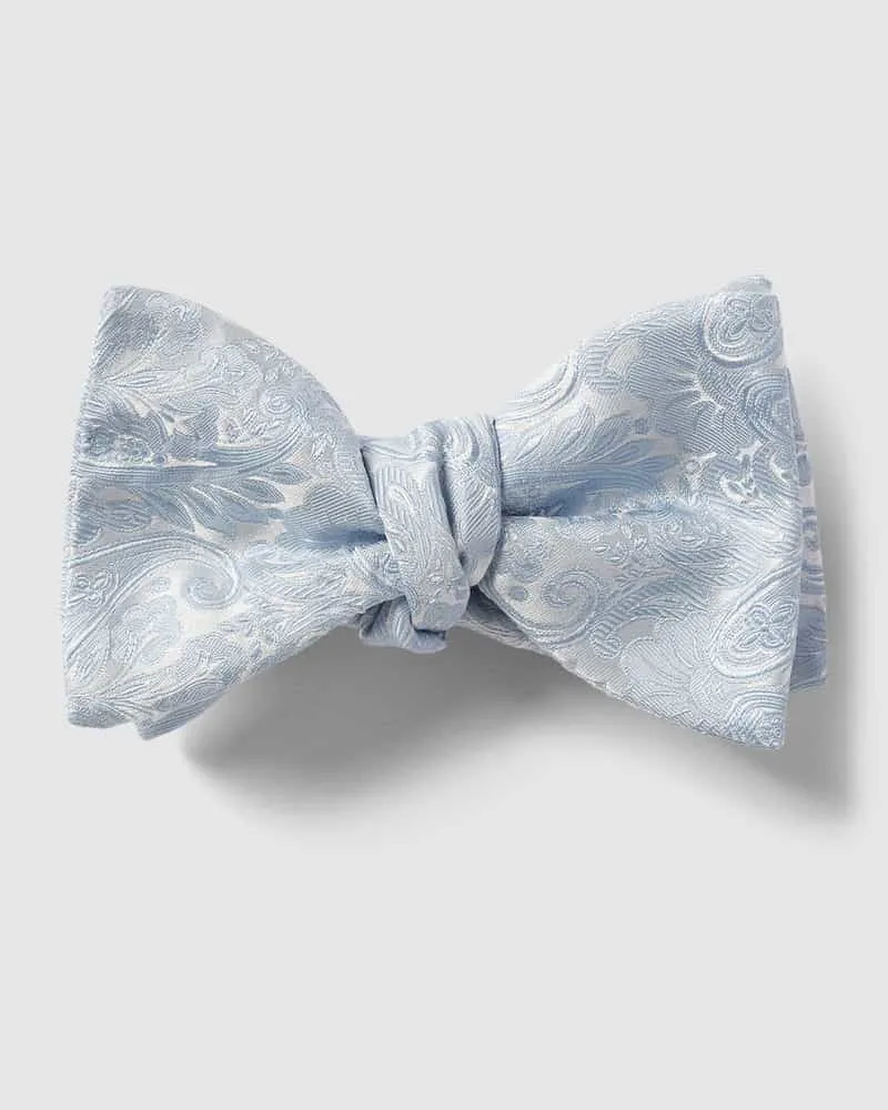 Eton Fliege aus reiner Seide Modell 'PAISLEY Bleu