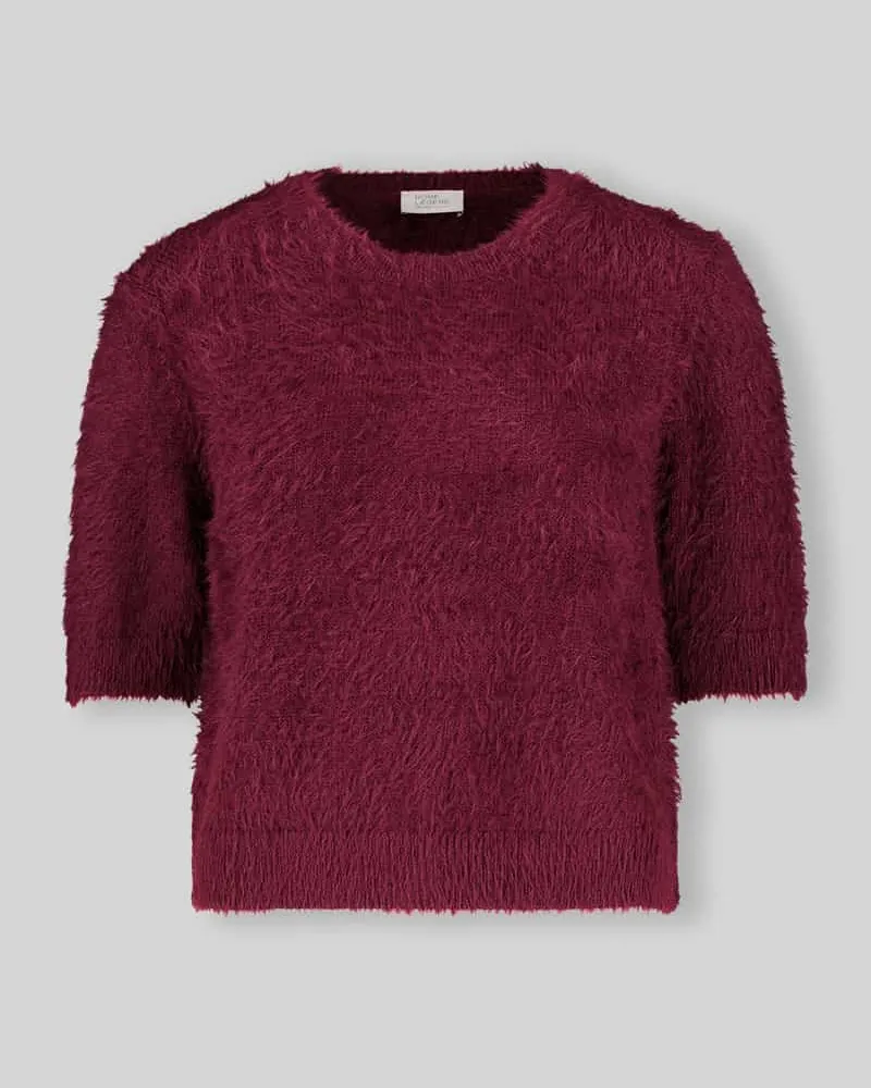 Vera Mont Regular Fit Pullover aus Baumwoll-Mix Bordeaux