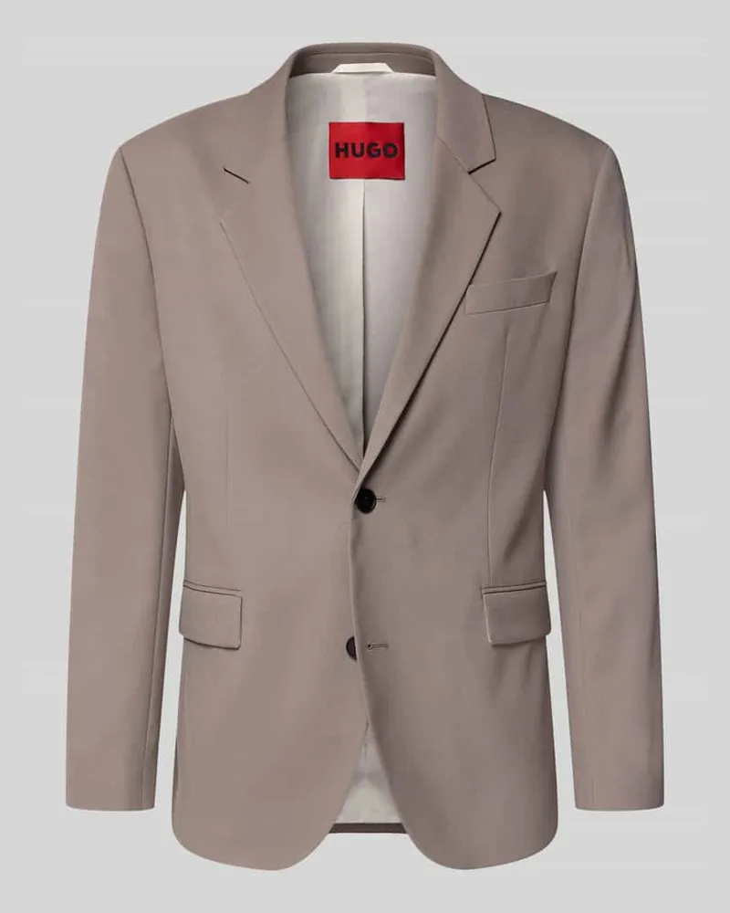 HUGO BOSS Regular Fit Anzugsakko mit Viskose-Anteil Modell 'KARLO243X Hellbraun