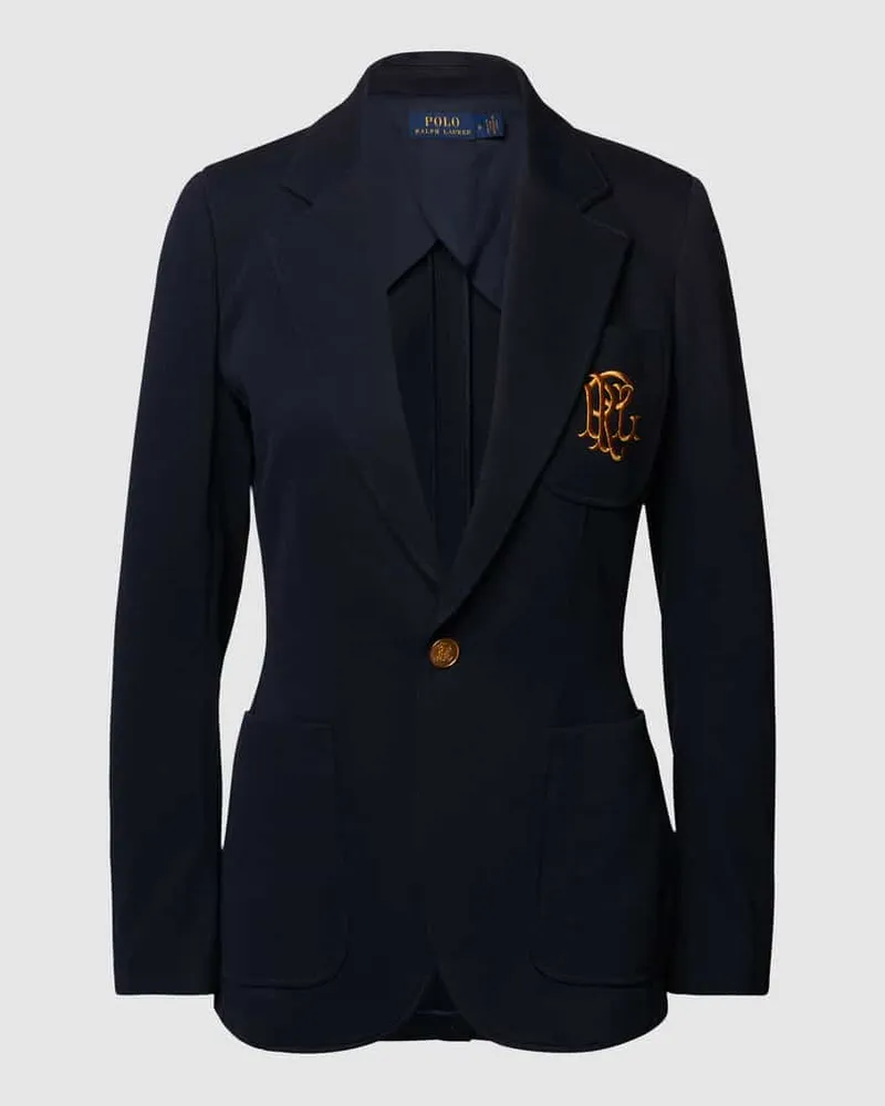 Ralph Lauren Blazer mit Label-Stitching Marine