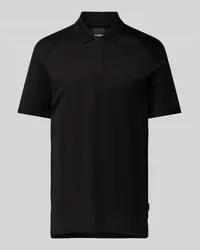 HUGO BOSS Poloshirt mit kurzer Knopfleiste Modell 'Parlay Black