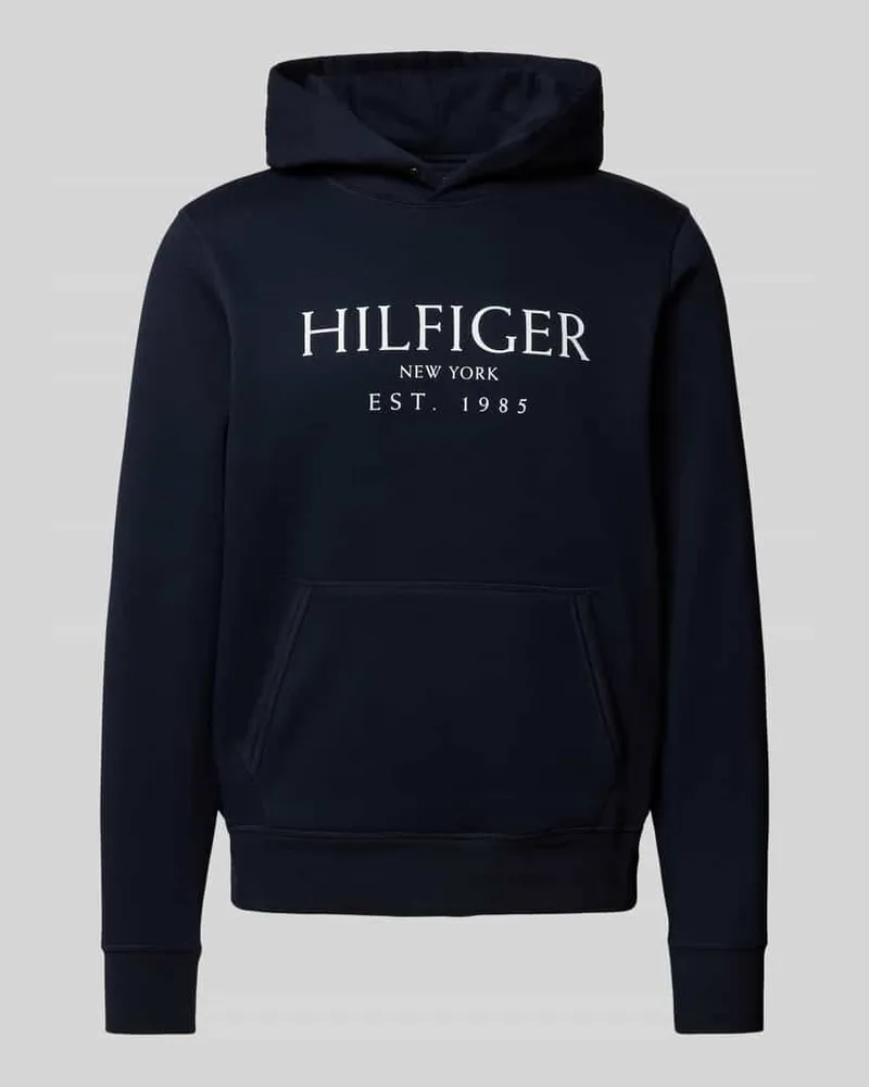 Tommy Hilfiger Hoodie mit Label-Print Marine