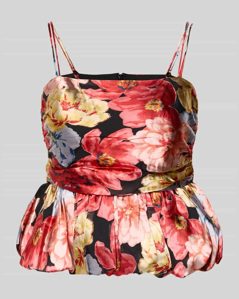 Gestuz Blusentop aus Viskose-Seide-Mix Modell 'sigrida Rot