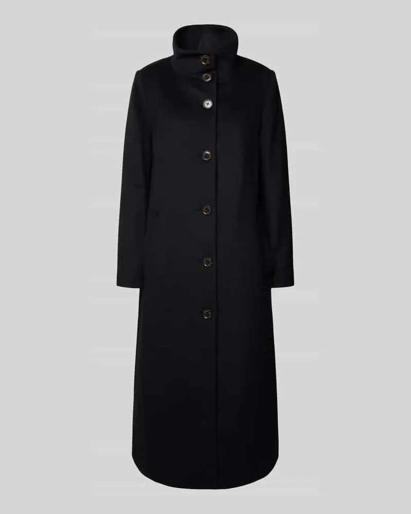 Ralph Lauren Mantel aus Woll-Mix mit Stehkragen Marine
