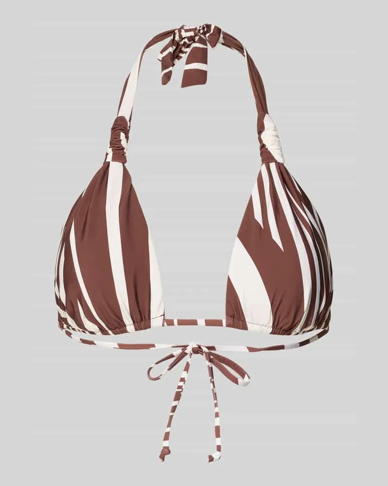 Seafolly Australia Bikini-Oberteil mit Schnürung Modell 'COASTLINE Mittelbraun