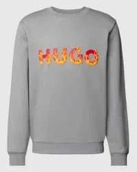 HUGO BOSS Sweatshirt mit Label-Print Modell 'Ditmo Stein