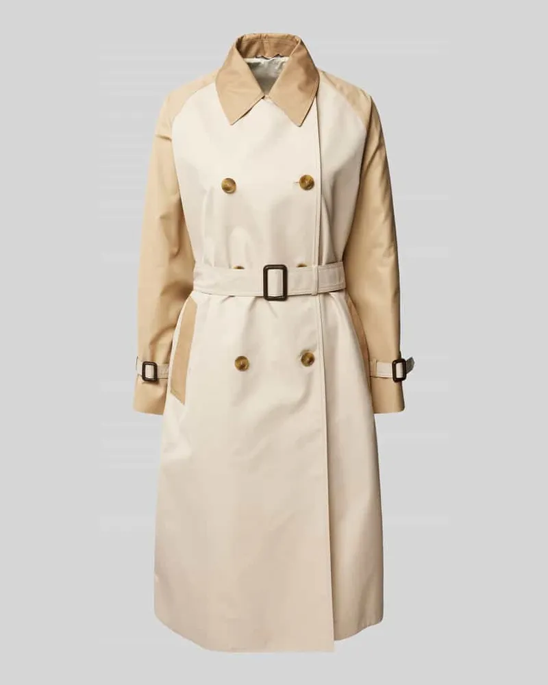 Max Mara Trenchcoat mit Taillengürtel Modell 'CANASTA Sand