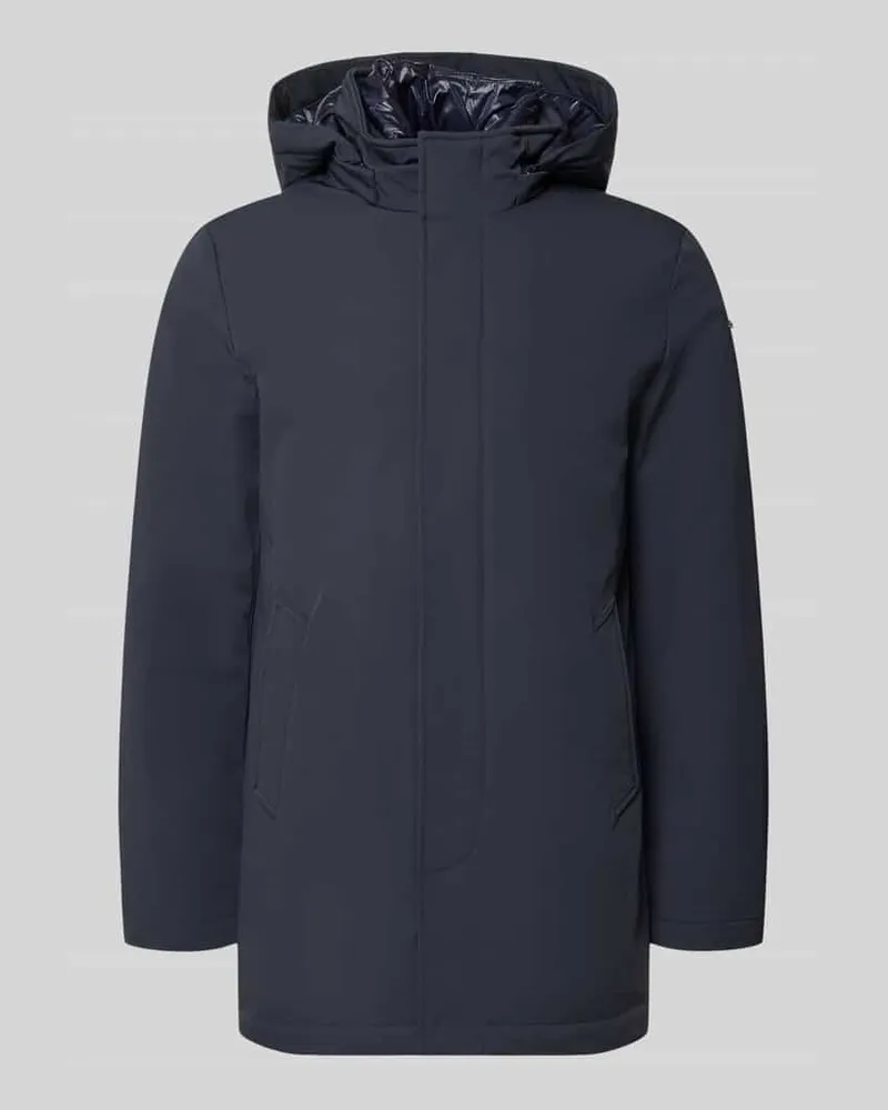 Geox Parka mit Kapuze und Eingrifftaschen Marine