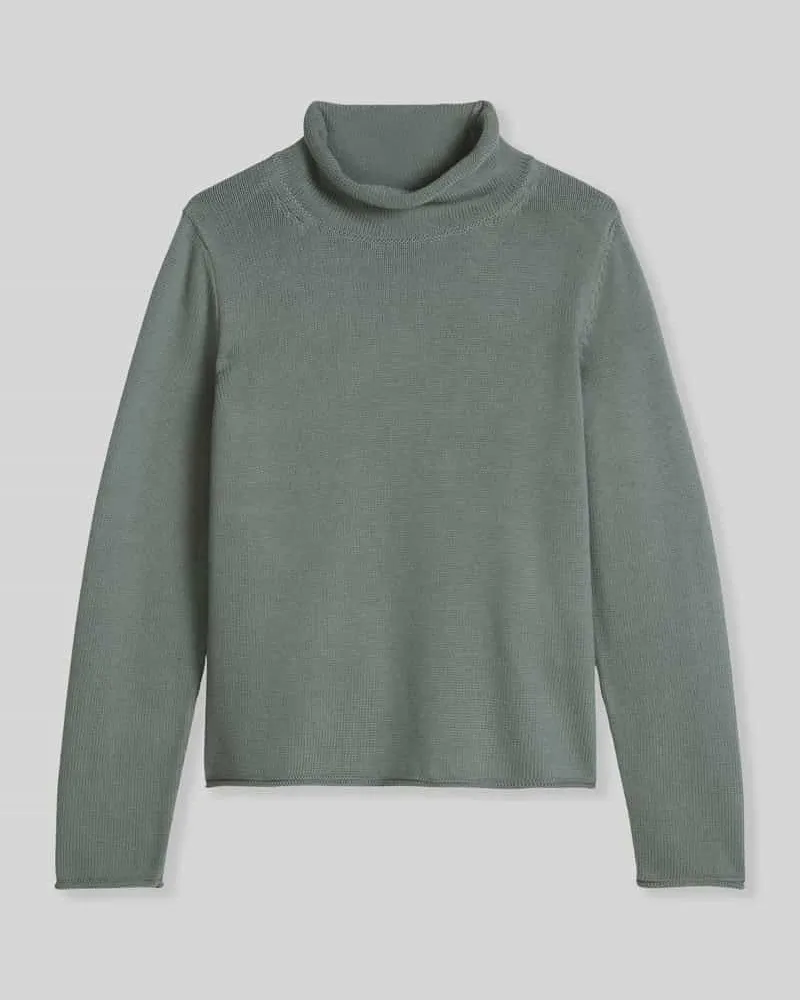 Marc O'Polo Turtleneck aus reiner Baumwolle Aqua