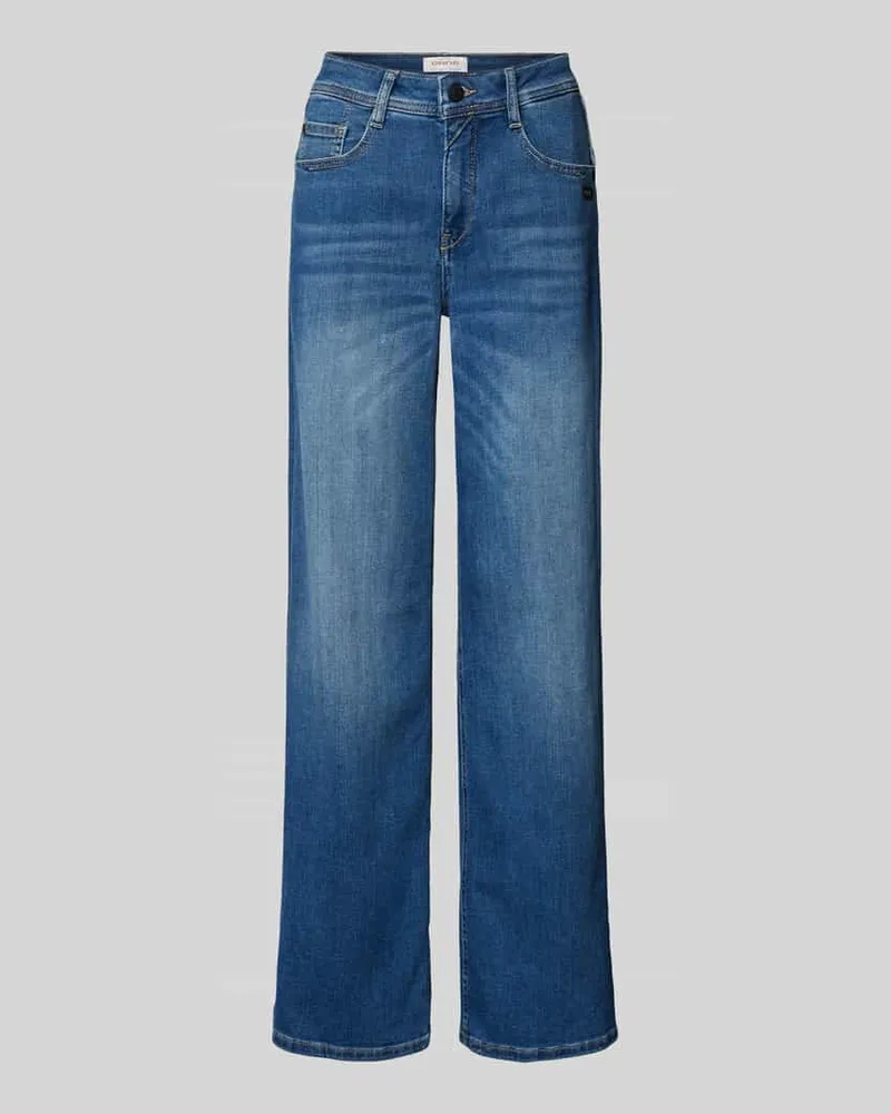 Gang Wide Fit Jeans im 5-Pocket-Design Modell 'AMELIE Blau