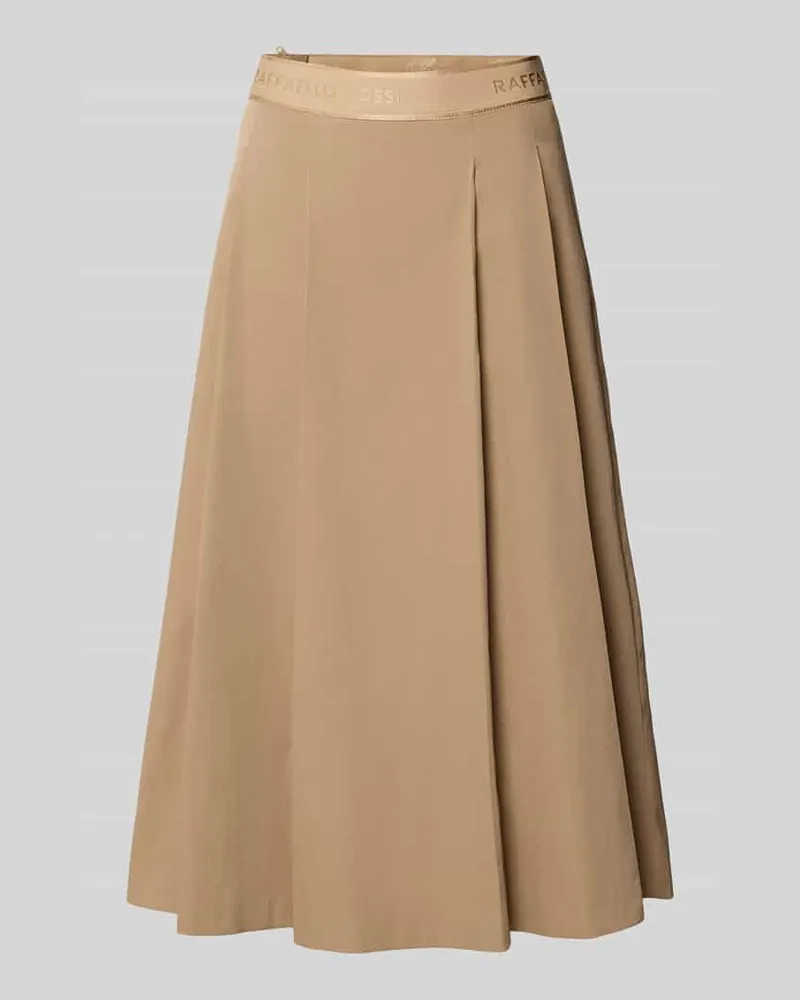 RAFFAELLO ROSSI  Midirock mit Nahtreißverschluss Modell 'Vivian Camel